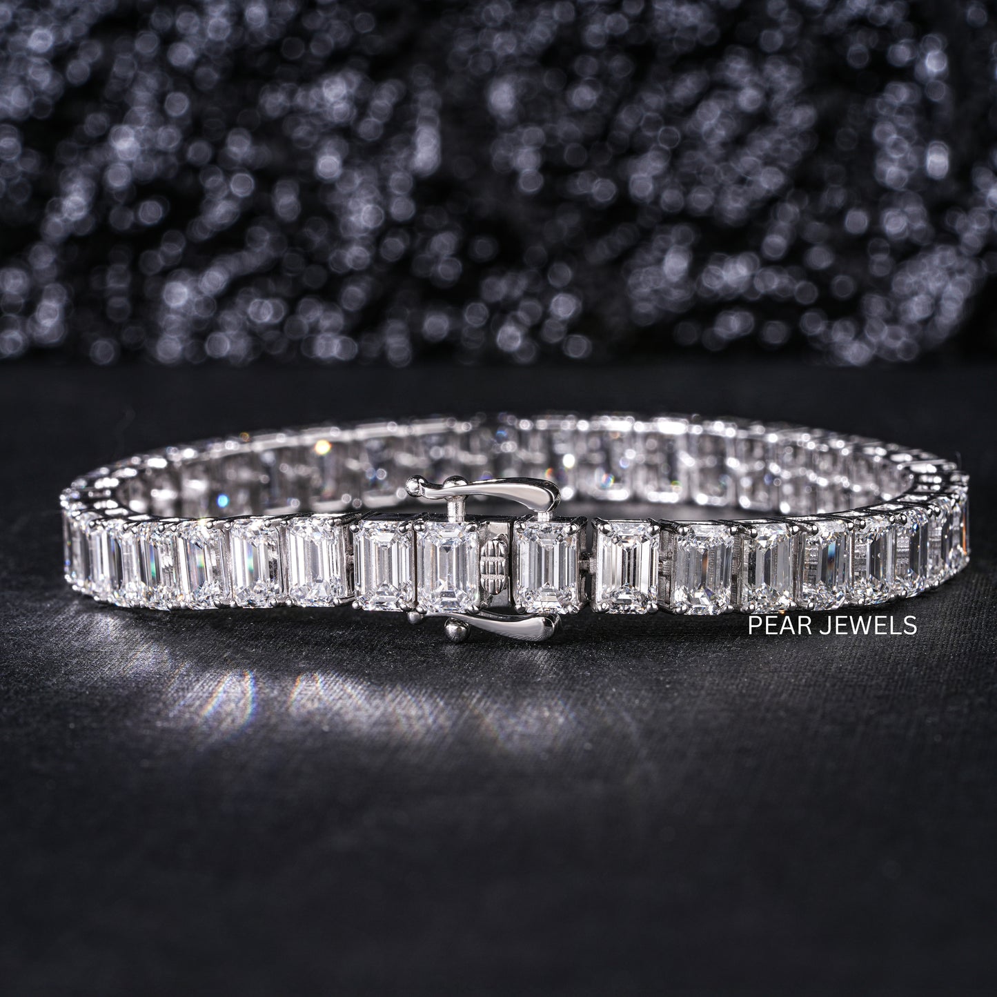 0.7ct Emerald Tennis Labgrown Diamond Bracelet - PearJewels Australia