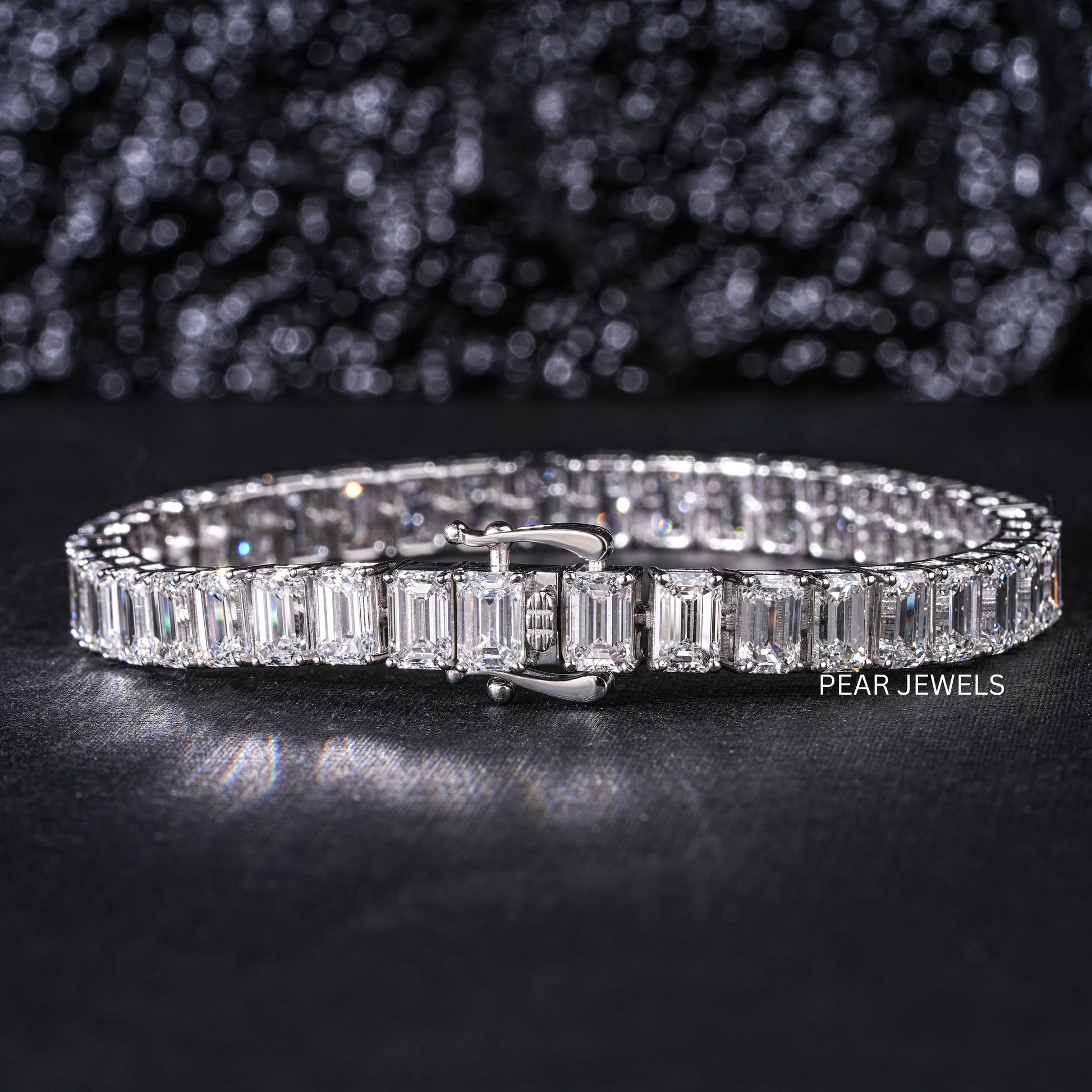 0.7ct Emerald Tennis Labgrown Diamond Bracelet - PearJewels Australia
