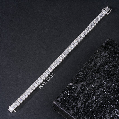 0.7ct Emerald Tennis Labgrown Diamond Bracelet - PearJewels Australia