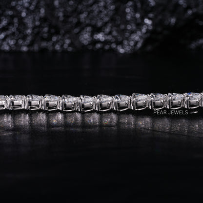 0.8ct Heart Shape Tennis Labgrown Diamond Bracelet - PearJewels Australia
