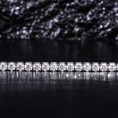 Round 4mm Tennis Labgrown Diamond Bracelet - Pear Jewels