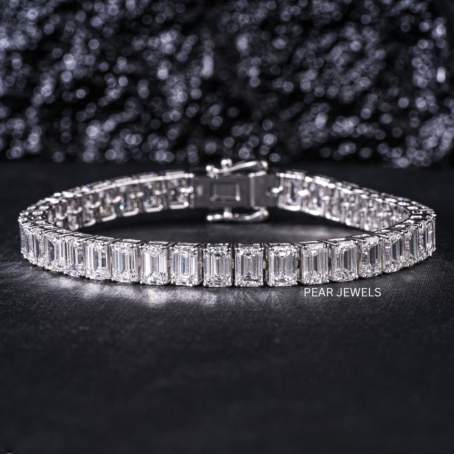 0.7ct Emerald Tennis Labgrown Diamond Bracelet - PearJewels Australia