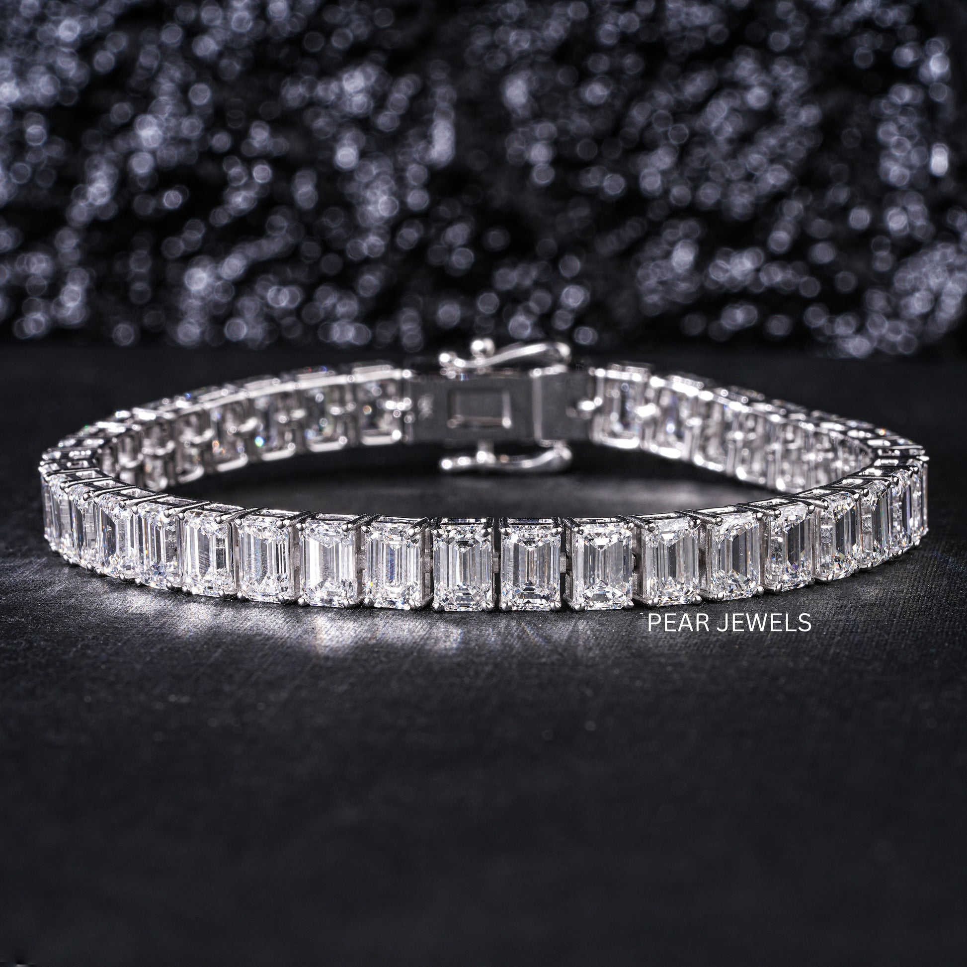 0.7ct Emerald Tennis Labgrown Diamond Bracelet - PearJewels Australia