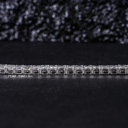 0.7ct Emerald Tennis Labgrown Diamond Bracelet - PearJewels Australia