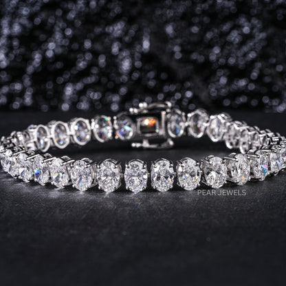 Oval 0.7ct each Tennis Labgrown Diamond Bracelet - Pear Jewels