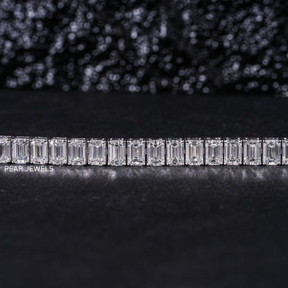 0.7ct Emerald Tennis Labgrown Diamond Bracelet - PearJewels Australia