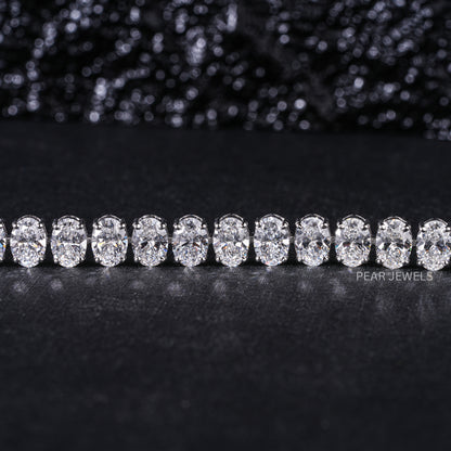 Oval 0.7ct each Tennis Labgrown Diamond Bracelet - Pear Jewels