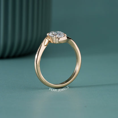 1.00TCW Oval Solitaire Lab-Grown Diamond Ring Band