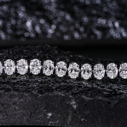 Oval 0.7ct each Tennis Labgrown Diamond Bracelet - Pear Jewels