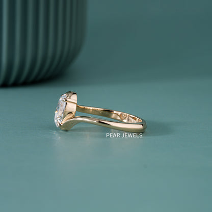 1.00TCW Oval Solitaire Lab-Grown Diamond Ring Band