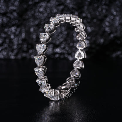 0.8ct Heart Shape Tennis Labgrown Diamond Bracelet - PearJewels Australia