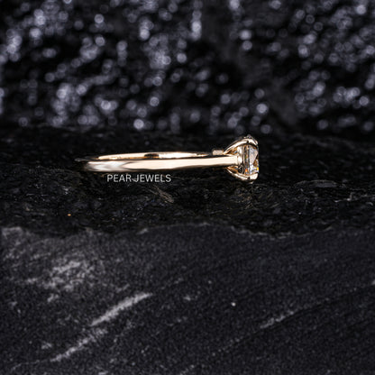 1.2Ct Round Solitaire Labgrown Diamond Engagement Ring - Pear Jewels