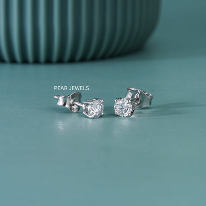 0.25ct Round Labgrown Diamonds Studs - Pear Jewels