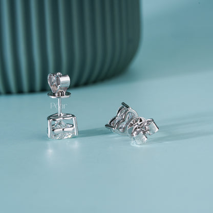 Heart Lab-Grown Diamond Stud Earrings – 2.00 TCW, D Colour, VVS2 Clarity