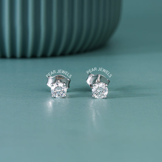 0.25ct Round Labgrown Diamonds Studs - Pear Jewels