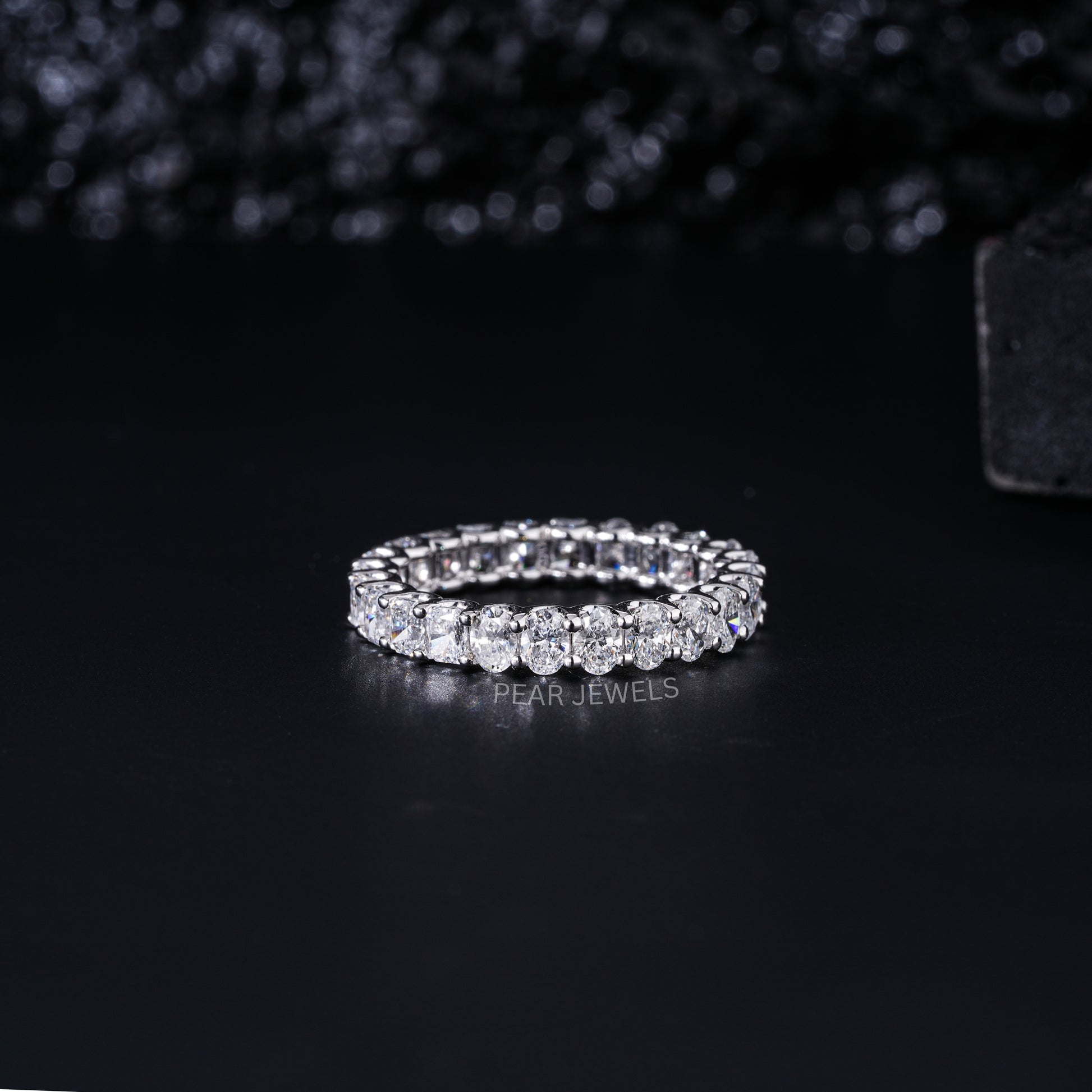 Radiant & Oval Full Eternity Labgrown Diamond Band - Pear Jewels