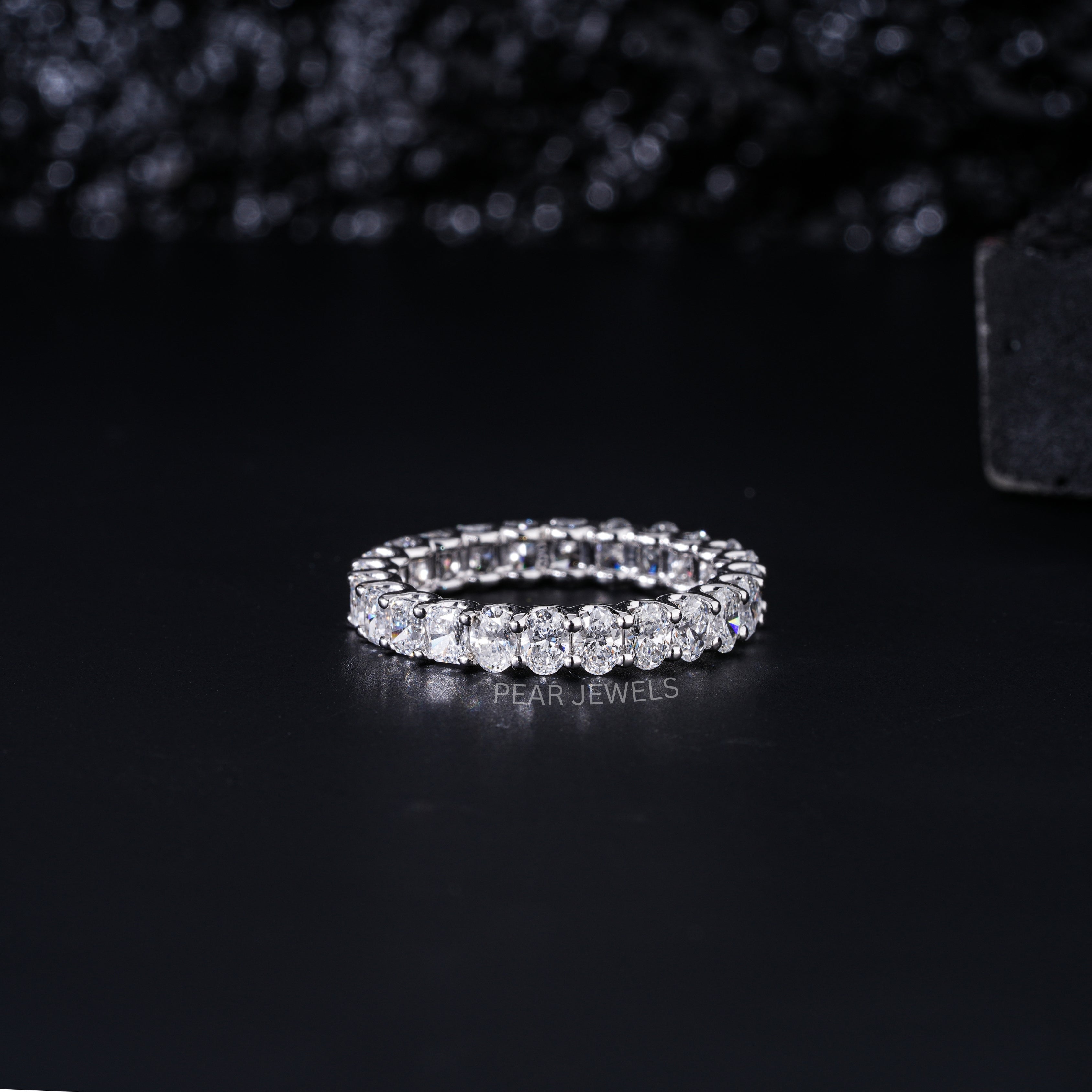 Radiant & Oval Full Eternity Labgrown Diamond Band - Pear Jewels