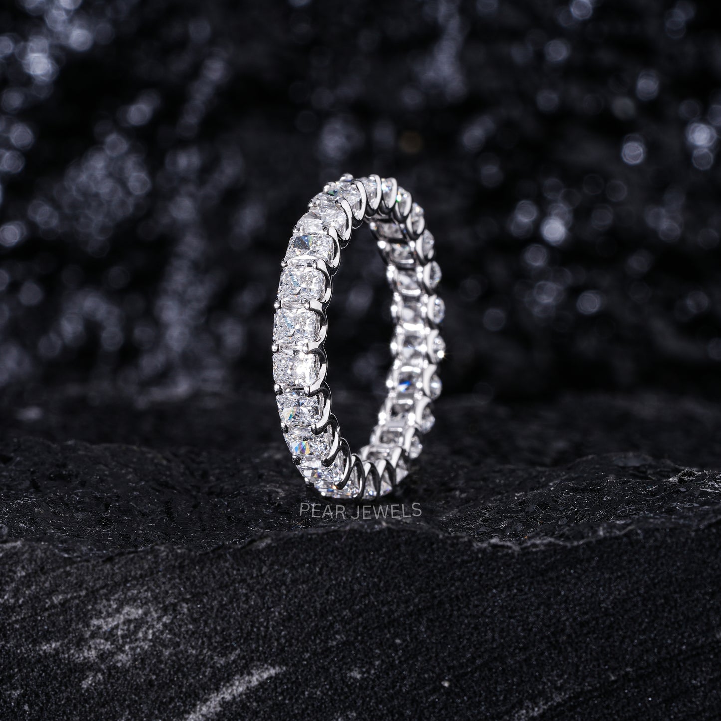 Radiant & Oval Full Eternity Labgrown Diamond Band - Pear Jewels