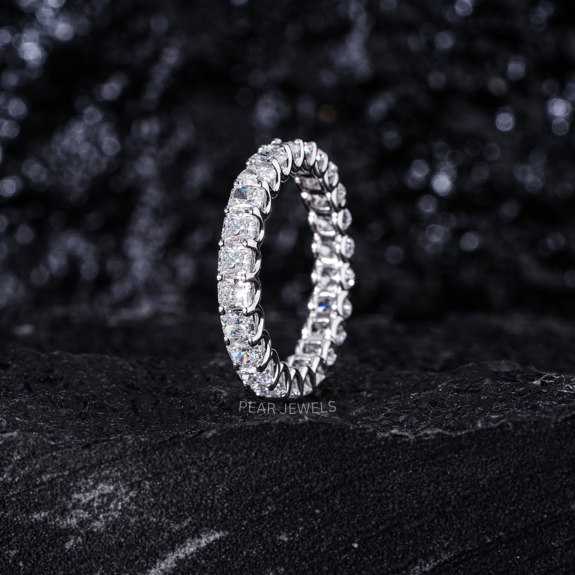 Radiant & Oval Full Eternity Labgrown Diamond Band - Pear Jewels