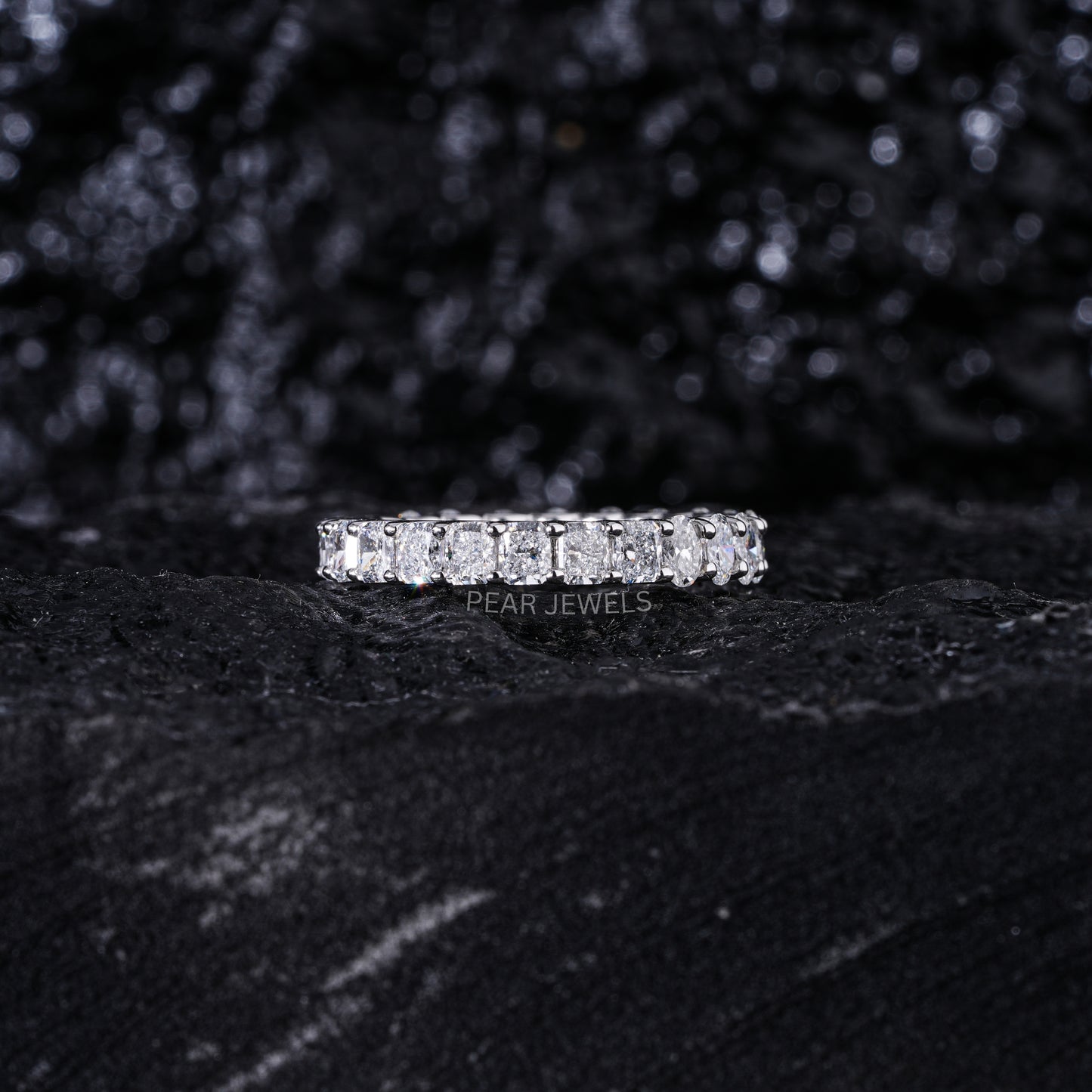 Radiant & Oval Full Eternity Labgrown Diamond Band - Pear Jewels