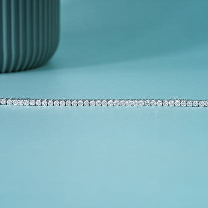 Round Cut Lab-Grown Diamond Tennis Bracelet – 2.60mm