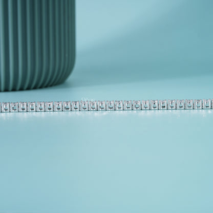 Round Lab-Grown Diamond Tennis Bracelet – 3.00 mm