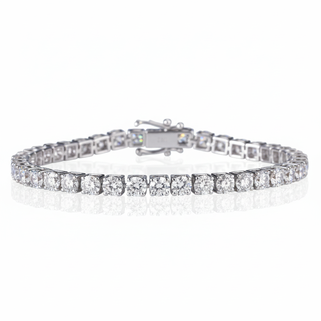 Round 4mm Tennis Labgrown Diamond Bracelet - PearJewels Australia