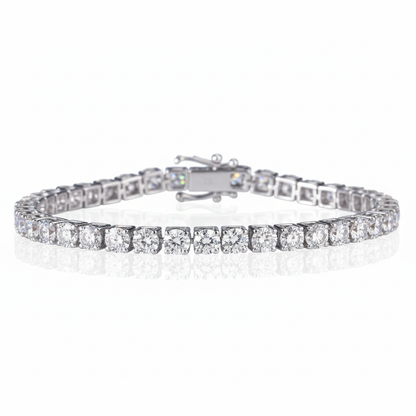 Round 4mm Tennis Labgrown Diamond Bracelet - PearJewels Australia