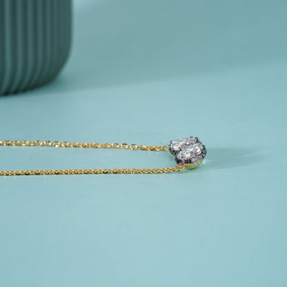 Toi Et Moi Pear Lab Grown Diamond Necklace 2CTW – Double Pear Diamond Pendant