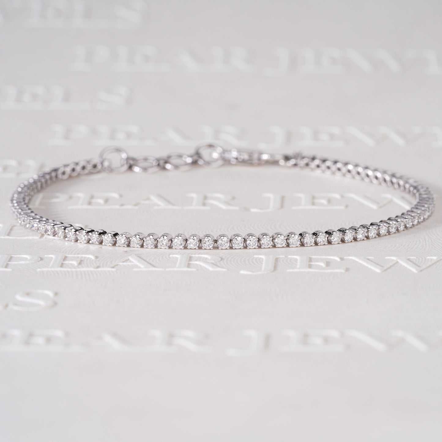 1.0ct Round Tennis Bracelet Labgrown Diamonds - Pear Jewels