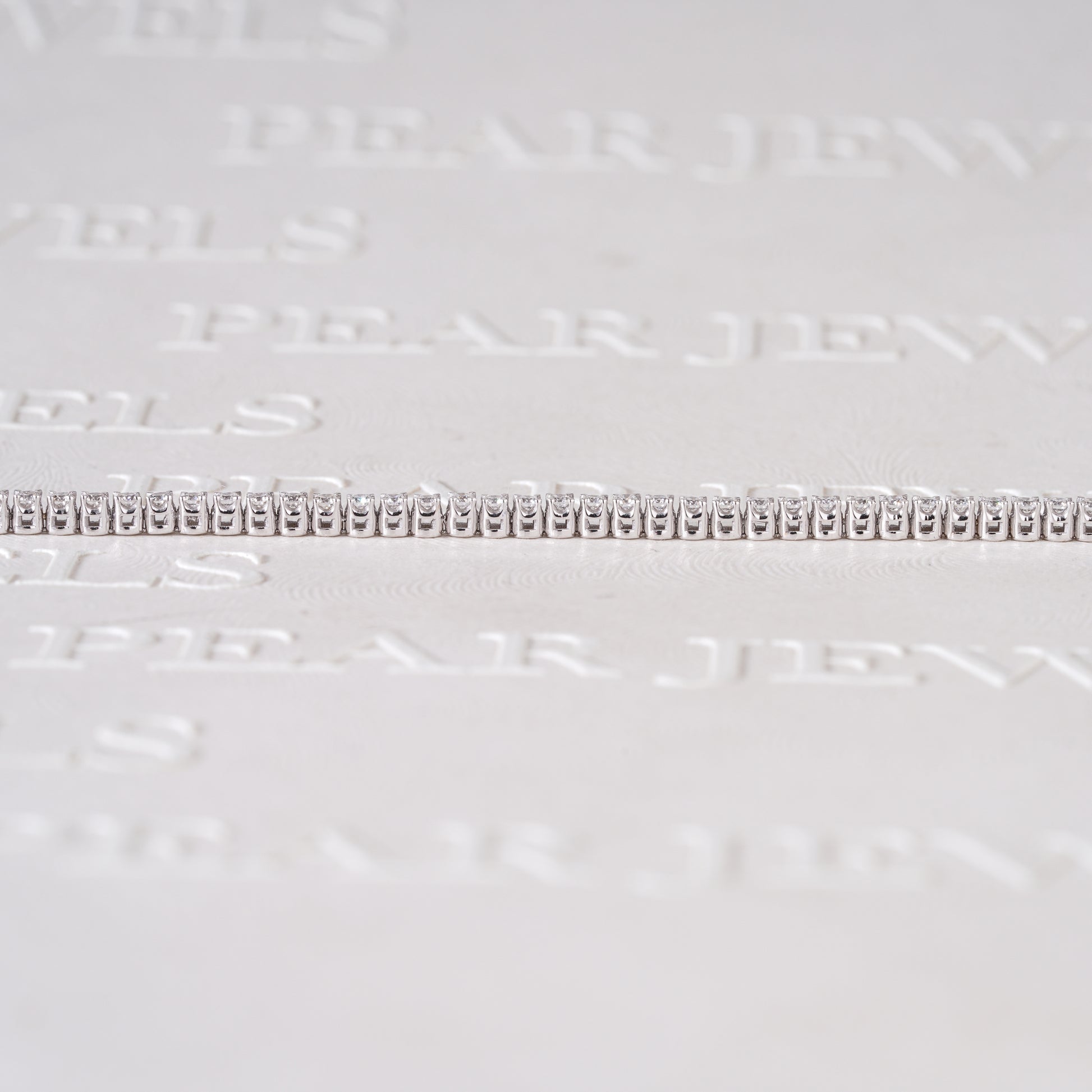 1.0ct Round Tennis Bracelet Labgrown Diamonds - Pear Jewels