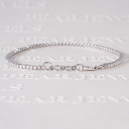 1.0ct Round Tennis Bracelet Labgrown Diamonds - Pear Jewels