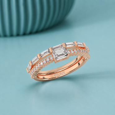 Vintage Baguette Lab-grown Diamond Wedding Band