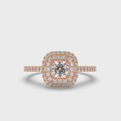 Halo Round Wedding LabGrown Diamond Engagement Ring