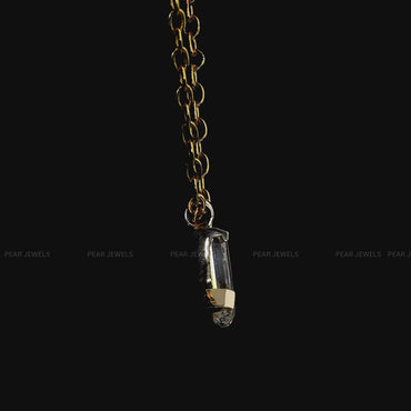 “J” Initial Lab-Grown Diamond Letter Pendant Necklace
