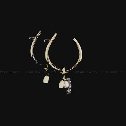 2.00TCW Round Brilliant Lab-Grown Diamond Hoop Earrings
