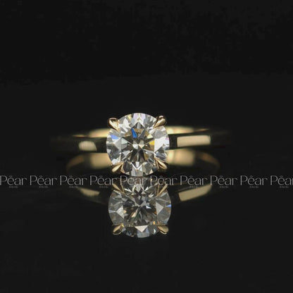 1.2Ct Round Solitaire Labgrown Diamond Engagement Ring