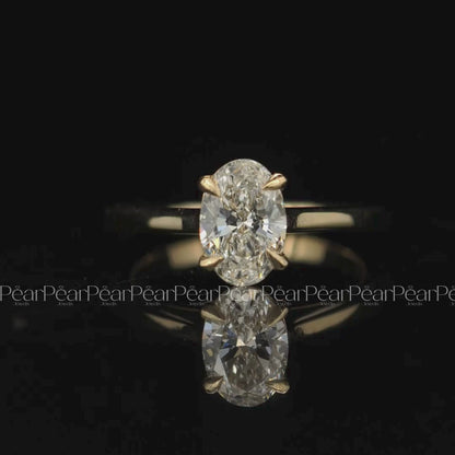 1.25ct Oval Solitaire Labgrown Diamond Ring