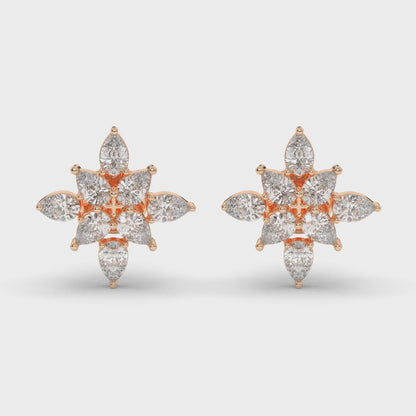 Charming Pear-Shaped Lab-Grown Diamond Clusters