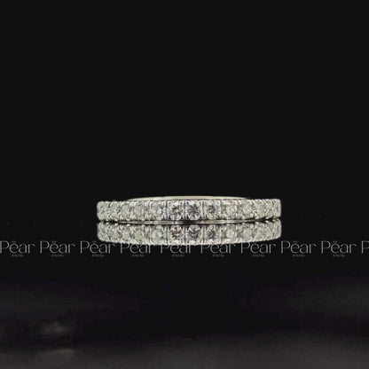 Half Eternity Ring Round Labgrown Diamond Band