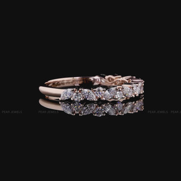 Round & Marquise Lab-Grown Diamond Eternity Band
