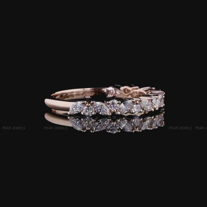 Round & Marquise Lab-Grown Diamond Eternity Band