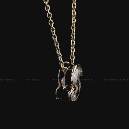 Alphabet Initial Lab-Grown Diamond Letter Pendant Necklace