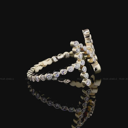 “M” Personalised Initial Lab-Grown Diamond Ring