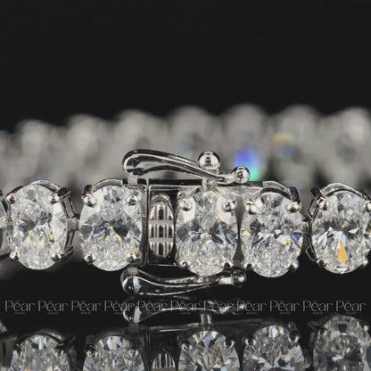 Oval 0.7ct each Tennis Labgrown Diamond Bracelet