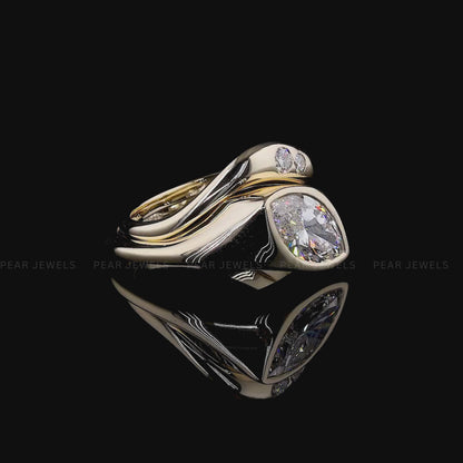 2.33CT Marquise Lab-Grown Diamond Stackable Ring