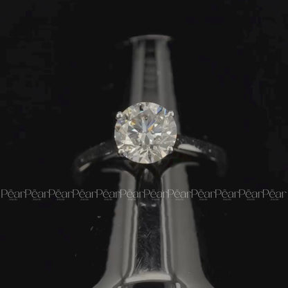 0.5Ct Round Fancy Solitaire Labgrown Diamond Ring